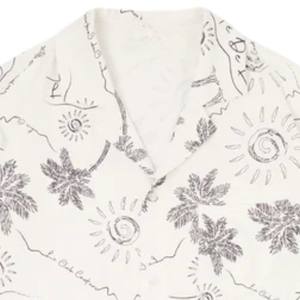 Chemise Tropicale Homme à Motif Palmiers Manches Courtes Respirante Légère Vêtement Décontracté d'Été pour la Plage - Product Image 3