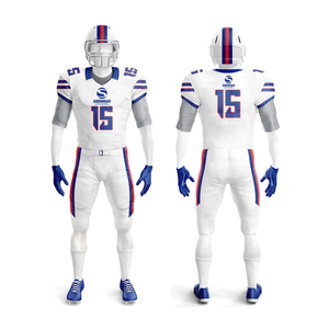 Uniforme de football américain le plus populaire, design OEM, 100% polyester, léger, séchage rapide et respirant, coupe ajustée - Product Image 1