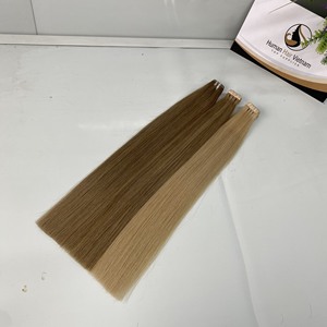 Vente en gros janvier nouvelle vague naturelle brute non traitée extensions de cheveux humains européenne trame unique ruban vendeur paquet perruques Vietnam - Product Image 2