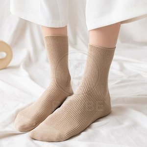 Everyday Wear <b>Women's</b> 2 Toe Crew <b>Socks</b> Breathable Cotton/Polyester Fabric Soft Stretch for Office Casual Sports Use - Product Image 6