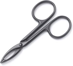 Ensemble de 2 pinces à épiler de luxe en acier inoxydable, fabriquées à la main, avec poignée ergonomique et pointes droites de précision pour les sourcils - Product Image 1