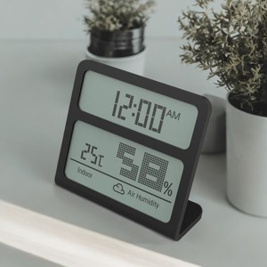 Thiết kế mới đa chức năng lớn LCD hiển thị nhiệt kế ẩm kế với đứng - Product Image 3