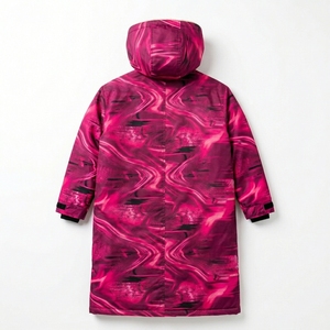 Heavyweight Sublimation Printed Dry Robe Waterproof Outdoor Wear - Product Image 2