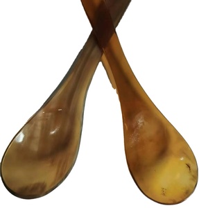 Ready to Sale Horn Spoon with Natural Horn Made Polished Finished Handmade Horn Spoon For Sale - Product Image 1