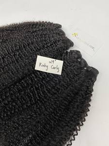 100% Raw Vietnamese <b>Hair</b> <b>Kinky</b> Curly Double Weft <b>Hair</b> <b>Extensions</b> for Woman High Quality <b>Hair</b> - Product Image 5