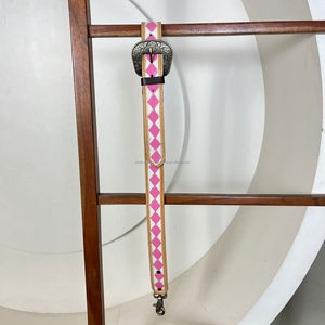 2025 fait à la main réglable multi-fonction usiné cuir de vache bandoulière motif à carreaux en cuir véritable sac sangle pour unisexe - Product Image 5