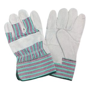 Guantes de Seguridad de Piel de Vacuno de Primera Calidad, Antivibración, Transpirables, con Dorso de Algodón, para Construcción, Almacén, Trabajo Pesado - Product Image 2