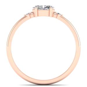 Anillo de compromiso REYES de lujo en oro sólido de 14K con corte ovalado y moissanita de 0.78 quilates para mujer, joyería de alta calidad con certificado GRA. - Product Image 4