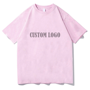 T-shirt gris à manches courtes pour homme, col rond, coupe classique, jersey de coton uni, anti-boulochage, style streetwear, 220g - Product Image 3