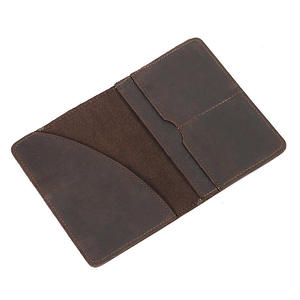 Cartera de Viaje de Cuero con Porta Pasaportes, Estuche de Cuero con Bloqueo RFID para Hombres y Mujeres, Cartera Plegable - Product Image 1