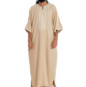 Diseño OEM ODM, Producto Más Vendido, Ropa Islámica para Hombre, Thobe Musulmán Árabe, Thawb y Jubba a Precio de Mayoreo, Jubbah para Hombre - Product Image 6