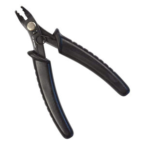 Pince à sertir professionnelle pour extensions de cheveux noirs, outil à micro-perles durable en acier inoxydable pour l'installation d'extensions capillaires - Product Image 1