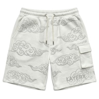 Pantalon décontracté personnalisé pour homme en coton/nylon écologique avec strass, coupe unie, coupe-vent, respirant, séchage rapide, anti-UV, taille mi-haute avec cordon de serrage