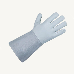 Gants en cuir de vachette de haute qualité, en peau de daim, en cuir croûte, ignifuges pour soudeurs, imperméables, protection au travail - Product Image 4