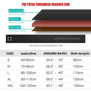 Cinturón de Levantamiento de Pesas de Alta Resistencia, de Cuero, con Cierre de Gancho y Bucle Antideslizante, para Soporte Lumbar - Product Image 4