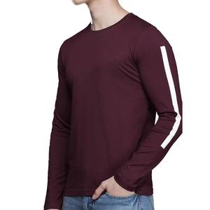 Camisa de hombre de talla grande, manga larga, de la mejor calidad, color borgoña, corte holgado, antiencogimiento, 100% algodón, transpirable y ecológica. - Product Image 3