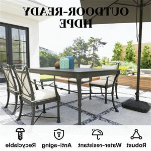 Base per Ombrellone da Esterno Nera con Base Quadrata per Terrazzo - Solo Base per Ombrelloni da Patio - Product Image 4