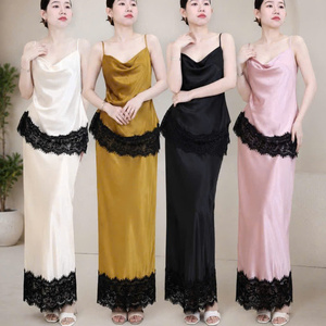 ชุดแฟชั่นสองชิ้นสำหรับผู้หญิง ผ้าลินิน 100% สีพื้น สไตล์ลำลอง ทรงเข้ารูป ซักได้ เป็นมิตรกับสิ่งแวดล้อม บรรจุภัณฑ์แบบกำหนดเอง ผลิตในเวียดนาม - Product Image 1
