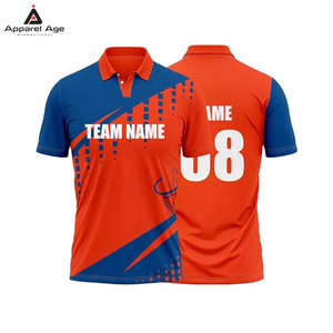 Pakistaanse custom cricket shirts met teamdesign, sublimatieprint, korte mouwen, online te koop. - Product Image 1