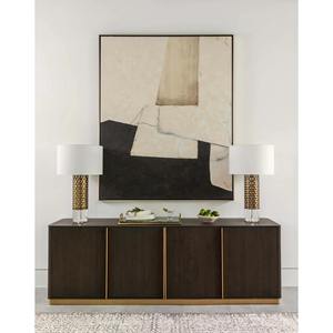 Handcrafted Solid Wood <b>Sideboard</b> Cabinet with Four Door Design and Multifunctional <b>Storage</b> for Bedroom Kitchen and Dining Areas - Product Image 6