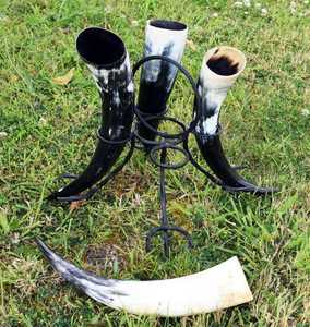 Auténtico Cuerno Vikingo para Beber Hecho de Cuerno de Vaca, de Alta Calidad, Hecho a Mano, Inspirado en el Mundo Nórdico, Adorno Decorativo de Estilo Antiguo - Product Image 5