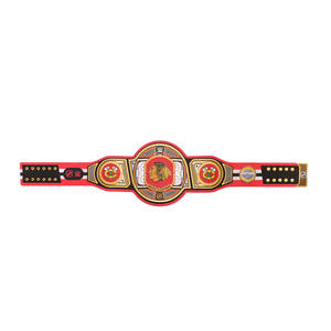 Ceinture de championnat de hockey style armure dorée Chicago Blackhawks, plaques en alliage de zinc de qualité supérieure, sangle réglable, ceintures de titre - Product Image 4