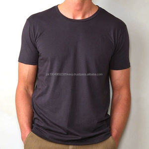 T-shirts en coton de bambou pour hommes, t-shirt d'été pour hommes, jersey biologique, t-shirt à manches courtes, col rond, t-shirt pour hommes, surdimensionné - Product Image 5