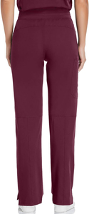 Conjunto de uniforme médico color borgoña para mujer, con blusa de cuello en V con bolsillos y pantalones con cordón ajustable, uniformes de hospital para enfermeras y médicos - Product Image 2