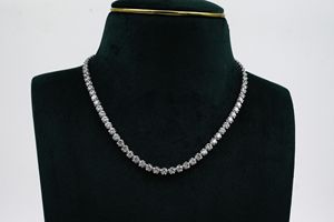 Luxury Moissanite Tennis Necklace Hip Hop Jewellery <b>Iced</b> Out Diamond Look <b>Chain</b> Wedding Party Statement Shine - Product Image 1