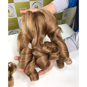 Extensiones de Cabello Ruso de Alta Calidad, Color Blanco, 20'', Ondulado, con Volumen, Disponibles, 100% Cabello Humano Virgen Remy, con Cinta Adhesiva, Grandes - Product Image 1
