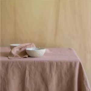 Cotton Rectangle <b>Tablecloth</b> Premium Linen Table Cover for Home and Events Decoration Handmade Table Decor Dusty Rose <b>Tablecloth</b> - Product Image 3