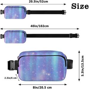 กระเป๋าคาดเอวแฟชั่นคุณภาพสูง รักษ์โลก สำหรับกิจกรรมกลางแจ้ง เหมาะสำหรับทุกเพศ พร้อมซิปปิด ผลิตจากโพลีเอสเตอร์ สำหรับออกกำลังกายและการเดินทาง - Product Image 6