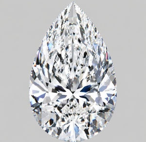 Diamant de laboratoire taille poire, pierre brute, gemme blanche certifiée IGI pour la fabrication de bijoux - Product Image 4