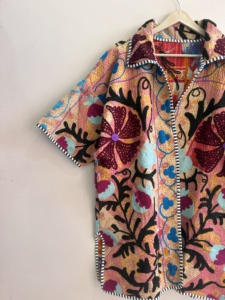 Bohemian Indian Vintage Handmade Kantha Suzani Jacket <b>Boho</b> Streetstyle Women Jacket Coat - Product Image 3