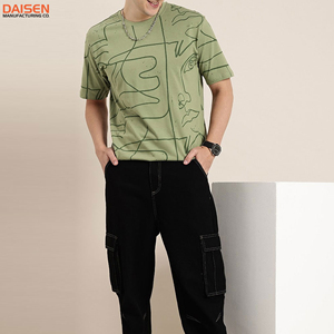 Camiseta Personalizada para Hombre, Transpirable, Informal, de Manga Corta, Ajuste Cómodo, Marca Personalizada, Suministro de Fabricante al por Mayor - Product Image 4