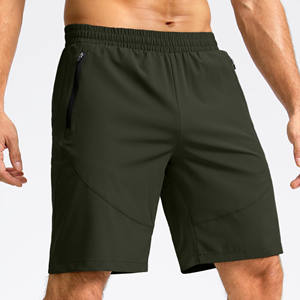 Pantalones cortos de poliéster y algodón para hombre, informales, de tela de estambre, con cierre de cremallera, ecológicos, cómodos, para correr, con estampado personalizado. - Product Image 2