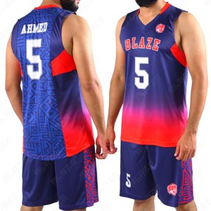 Uniformes de Baloncesto Personalizados, Transpirables, de Secado Rápido, Reversibles, Unisex, sin Mangas, Cuello en V, Impresión por Sublimación - Product Image 6