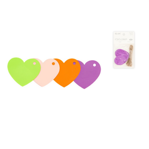 Etichetta a forma di cuore Ilan da 6 cm, 12 pezzi, per etichettatura di capi d'abbigliamento - Product Image 2