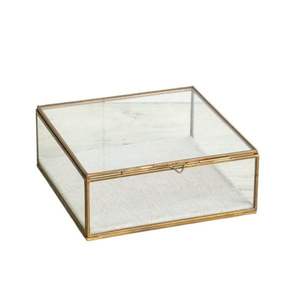 Boîte à bijoux en verre personnalisée en gros, coffre à bijoux octogonal miroir, élégante décoration de table, boîte à bijoux en verre pour cadeaux de fête - Product Image 4