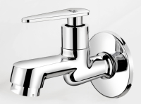 Robinet mural robuste en alliage de zinc pour machine à laver avec raccord de tuyau sécurisé pour la plomberie de buanderie