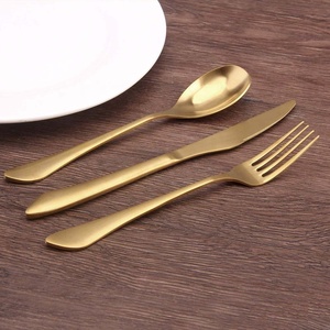 New Metal Silver Plated Stainless Steel Luxury Eco-Friendly Back to School <b>Knife</b> <b>Fork</b> <b>Spoon</b> <b>Set</b> - Product Image 4