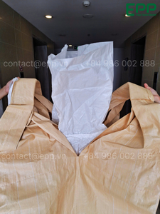 Q Bags Industrial Breathable 2 Loop Jumbo FIBC Ton Bag <b>Waterproof</b> PP Bulk Bags - Product Image 6