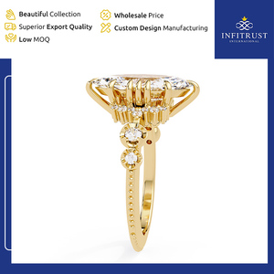 Widely Selling Handcrafted 925 Sterling Silver Solitaire Diamond <b>Rings</b> with VVS Clarity at Minimal Price from <b>Indian</b> Vendor - Product Image 4