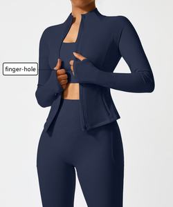 ชุดออกกำลังกายแบบ 2 ชิ้นสำหรับผู้หญิง ชุดโยคะ ชุดฟิตเนส ชุดกีฬา ชุดออกกำลังกายกลางแจ้ง ผ้าเนื้อยืด - Product Image 1