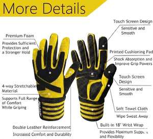 High Quality Breathable Workout <b>Gloves</b> with Integrated Wrist Support Anti Slip Palm Padded Weightlifting Mitts for Gym <b>Training</b> - Product Image 5