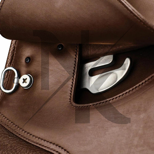 Silla de doma inglesa de alto rendimiento, de contacto estrecho, de cuero genuino con estructura de madera, productos de carreras de caballos ingleses de la India. - Product Image 6
