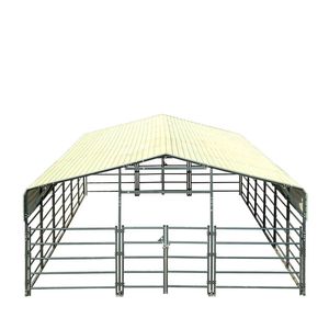 Pannello per Recinto Bestiame 20FT X 30FT, Capannone in Metallo con Pareti Laterali Alte 7FT, Altezza Pannello Recinto 5FT, 600 Piedi Quadrati, Pannelli Ondulati 27 GA per Fattoria - Product Image 6