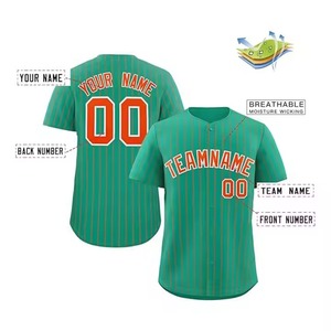 Nouveau maillot de baseball élégant pour homme, manches courtes, polyester imprimé, couleurs personnalisées, respirant, grandes tailles, pour équipe et usage décontracté - Product Image 2