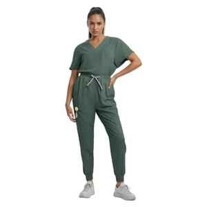 Tenues d'infirmières unisexes en gros, ensembles de blouses médicales personnalisées 100 % coton toile, design hospitalier, vente chaude - Product Image 3