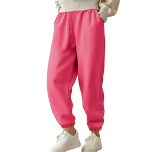 Custom Made Plus Size Baggy <b>Joggers</b> Sweatpants <b>Women</b> Casual Loose Fit Oversized Cotton Elastic Waist Breathable Trackpants - Product Image 1